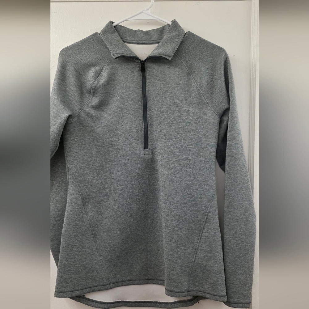 Under Armour ColdGear 1/4 Zip Pullover Women’s Medium Gray Fitted Thumbholes